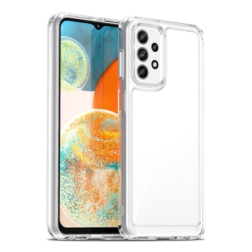 Image of Case for Samsung Galaxy A23 5G /4G, Military Grade Drop Protection Phone Case, Yellowing Resistant, Anti-Scratch Hard PC Back, Shockproof Hard Ultra-Thin Protective Cover, Clear