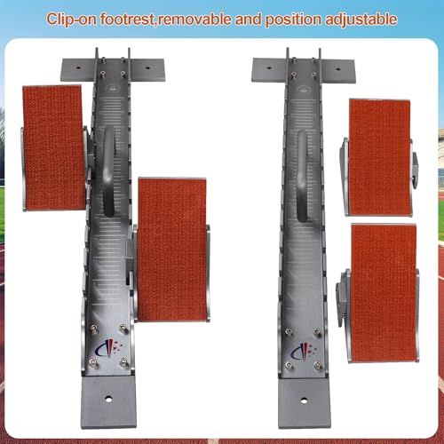 Vaolvpant 35in Starting Blocks with Premium Aircraft-Grade Aluminum 4 Angle Adjustable and Detachable Pedals Ideal for Running Enthusiasts Professional Track and Field Competitions - Thumbnail 5