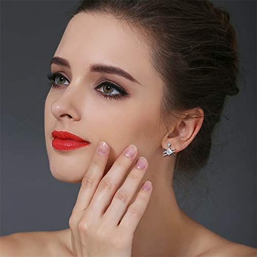 Boucles d'oreilles spinelle noire en argent 925 véritable - 3