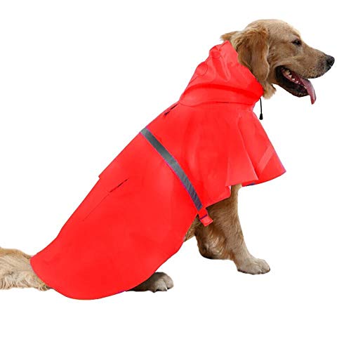 Produktfoto von Gulunmun Regenjacken für Hunde Wasserdichter Hunderegenmantel Winddichter Regen Schnee Jacke Winter Warm für&hellip;