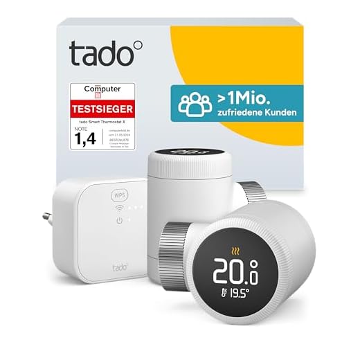 tado° Smartes Heizkörperthermostat X – Starter Kit mit Bridge X, Heizungssteuerung per App und Smart Speaker (Alexa, Siri, Google Assistant), Energie sparen, DIY Installation, nicht kompatibel mit V3+