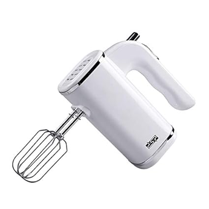 DSP Electric Hand Mixer with Stainless Steel Attachments, 5 -Speed, Includes; Beaters, Dough Hooks