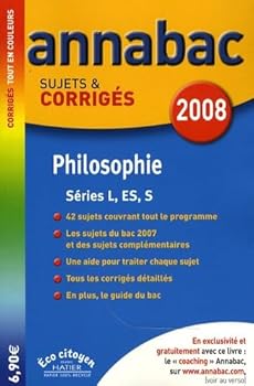 Paperback Philosophie L, ES, S : Sujets et corrigés [French] Book