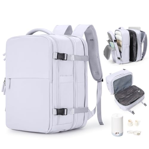 Expandable Vacuum Travel Backpack with Air Pump