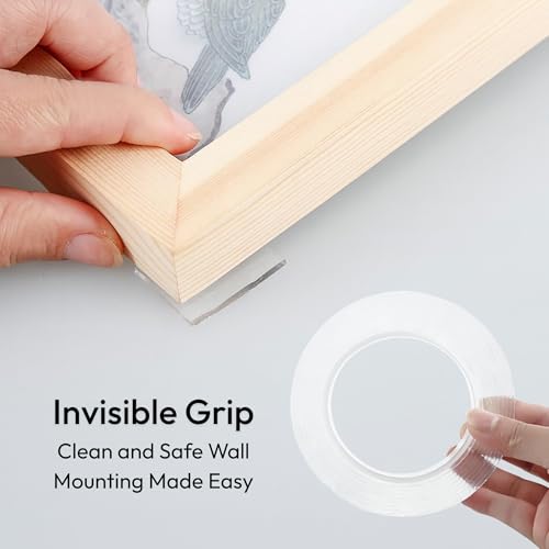 Image of Zulaxy Double Sided Tape Heavy Duty for Wall, Strong Adhesive Transparent Nano Tape 3 Meter | Multipurpose Mounting Tape for Home, Office & Car Without Peeling Paint (Pack of 2)