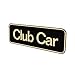 Drive-up Name Plate for Club Car Tempo Emblem Black Gold for Golf Cart-7.72