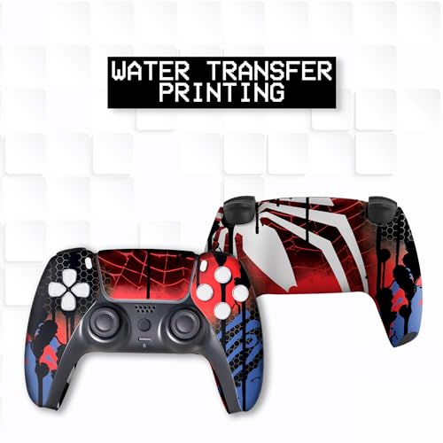 Image of Web Slingeer Custom PS-5 Controller Wireless compatible with Play-Station 5 Console by BCB Controllers | Proudly Customized in USA with Permanent HYDRODIP Printing(NOT JUST A SKIN)(MODDED)