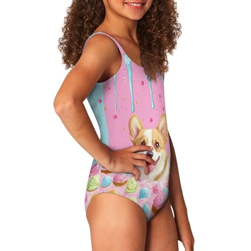 Image of Uourmeti Girls' One-Piece Swimwear Halter Bathing Suit Big Kids Summer Beach Swim Suits Swimming Wear