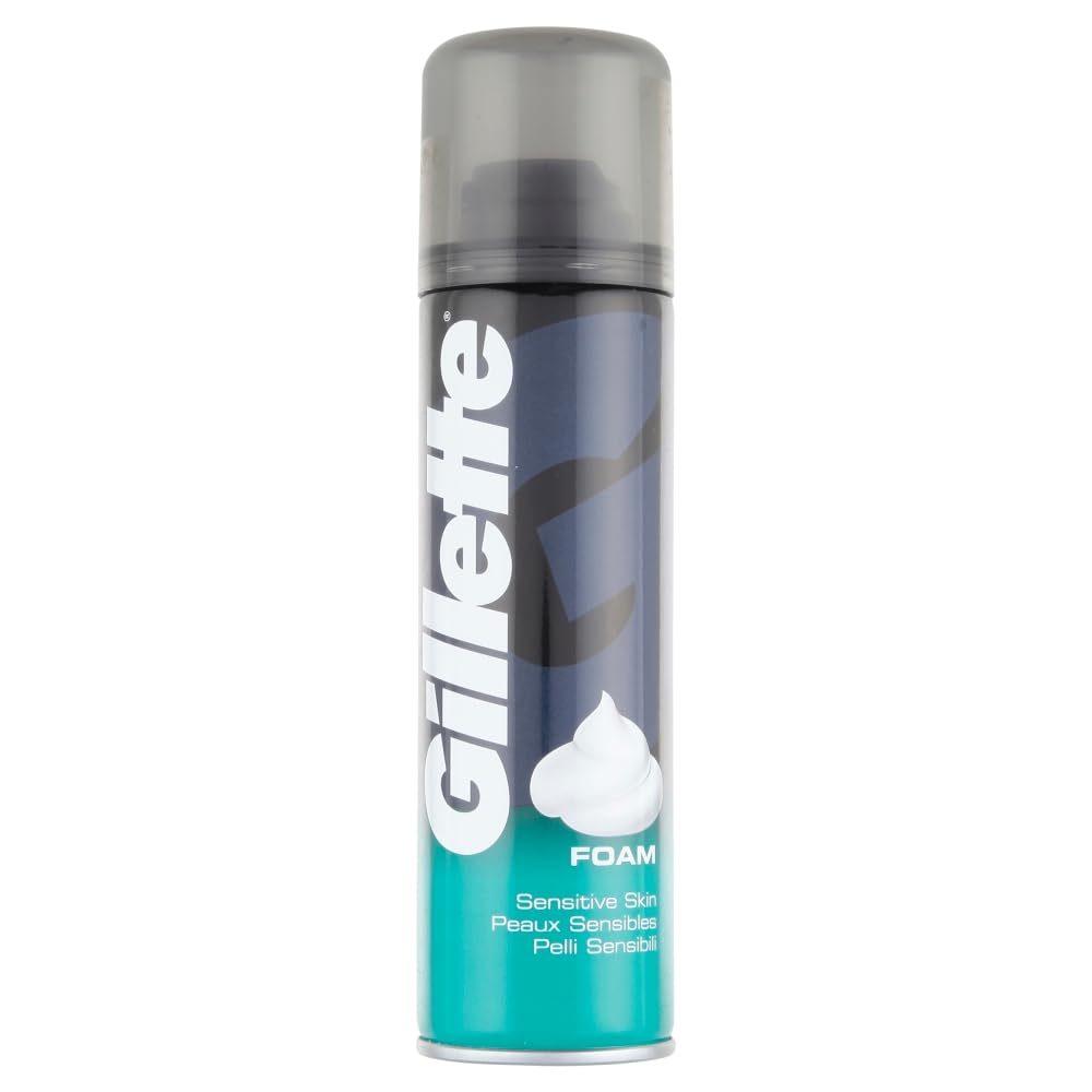 Gillette Classic Sensitive Skin Men's Shaving Foam, 200 ml