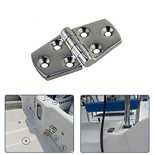 Charnières de porte avec 6 trous d'ancrage modèle coulé haute résistance en inox - 6