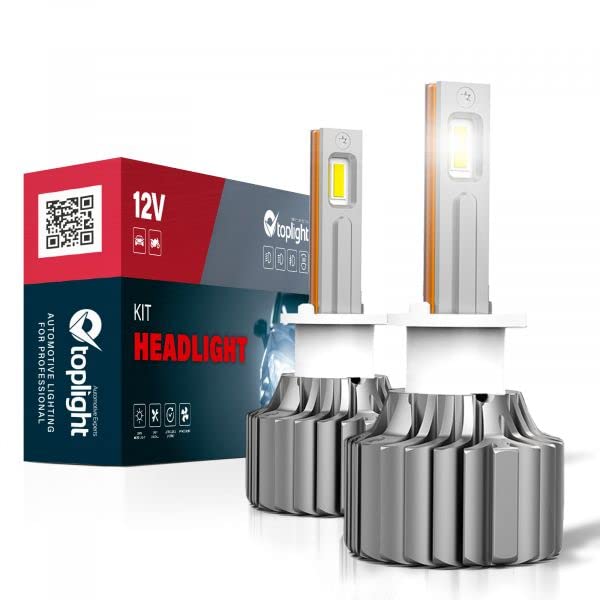 Kit LED Fari Anteriori H7 TOPLIGHT Lumistar 14000 LM, 2 Pezzi, Lenti - 5