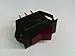 Carling Technologies Lighted Rocker Switch | SPST ON-Off 10A/250VAC 15A/125VAC | Red Actuator 125V Neon Lamp
