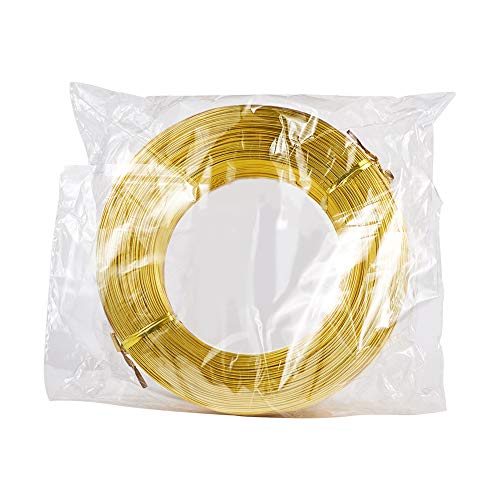 Pandahall 984 Feet Aluminum Wire 20 Gauge Flexible Metal Craft Wire For Diy Manual Arts Jewelry Making(Gold) #TOP6