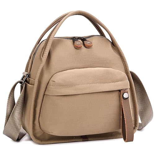 ATQCOL Nylon Crossbody Bag Casual Nylon Purse Handbag Top Handle Everyday Purse Zipper Shoulder Purses