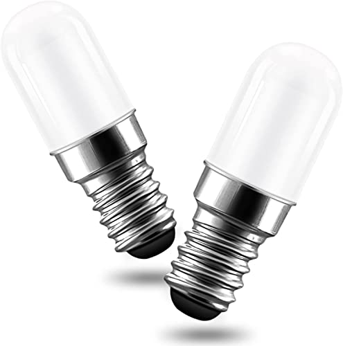 Lampe du réfrigérateur, lampes LED MUSUNIA E14, remplacement de 1,5 W pour les lampes halogènes de 15 W, 3000k blancs blancs, 135 lm, angle de rayon 360 °, build -in 2835smd, 220 V, package de série 2