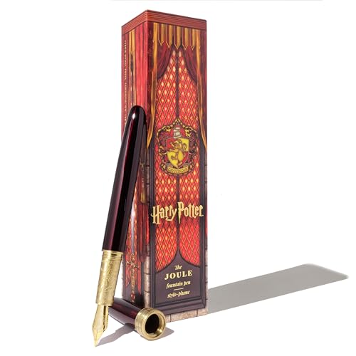 Ferris Wheel Press, Warner Bros., Official Licensed, Harry Potter, Joule Pen, Gryffindor House, Secrets Etched in Silver and Gold, Gold Plated No. 6 Nib