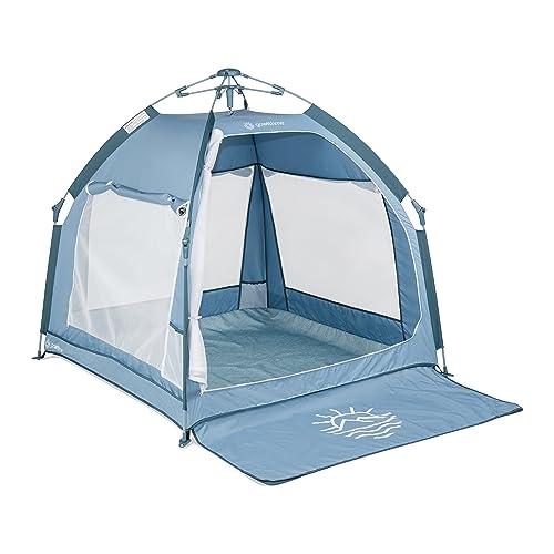 Baby Delight Go with Me Villa Portable Tent and Playard | Kids Tent and Playhouse | Indoor and Outdoor | Blue Wave