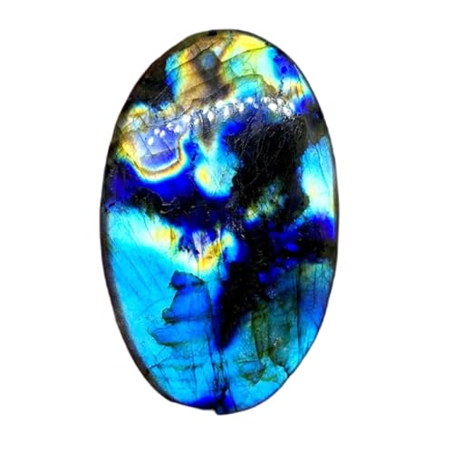 Cabochon labradorite naturelle haut de gamme 59x36x6mm pour joaillerie d'art