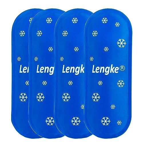 Leng Ke TSA Approved Ice Packs 4 pcs Upgraded Reusable Ice Packs for Insulin Cooler Travel Case