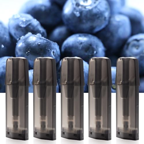 【coco iine】互換カートリッジ ドクタースティック Dr.STICK タイプX TypeX 5個セット 10フレーバー リキッド充填済 コスパ最高 個包装 使い捨て ネコポス 送料無料 (ブルーベリーメンソール)