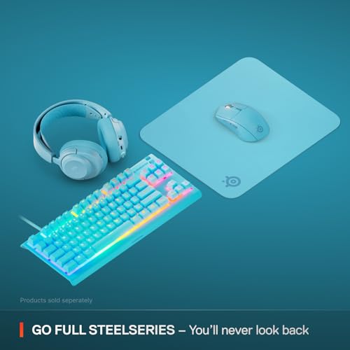Image of SteelSeries QcK Cloth Gaming Mouse Pad - Exclusive Micro-Woven Surface - Optimized for Gaming Sensors - Maximum Control - Size M - Aqua
