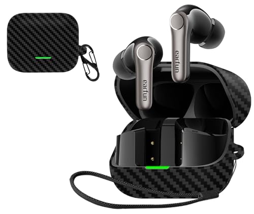 JIAYJP For EarFun Air Pro 4+ p P[X Jo[y ^ ~ [Jo[ Sʕی [d֗ EarFun Air Pro 4+ یP[X (ubN)