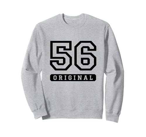 Número 56 Varsity Sports Team Cumpleaños Edad Año Sudadera