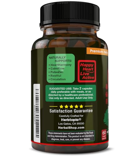 Eternal Health Heart Health Supplement for Heart, Blood Circulation & Flow with CoQ10, Vitamin K2 MK7, Black Garlic, Hawthorn, Olive Leaf & Dan Shen - Vitamins & Herbs 60 Caps - Image 4