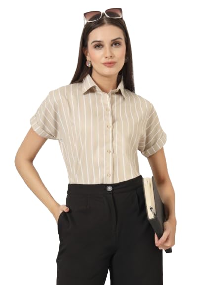 style quotient Women's Striped Regular Fit Shirt-picture-30