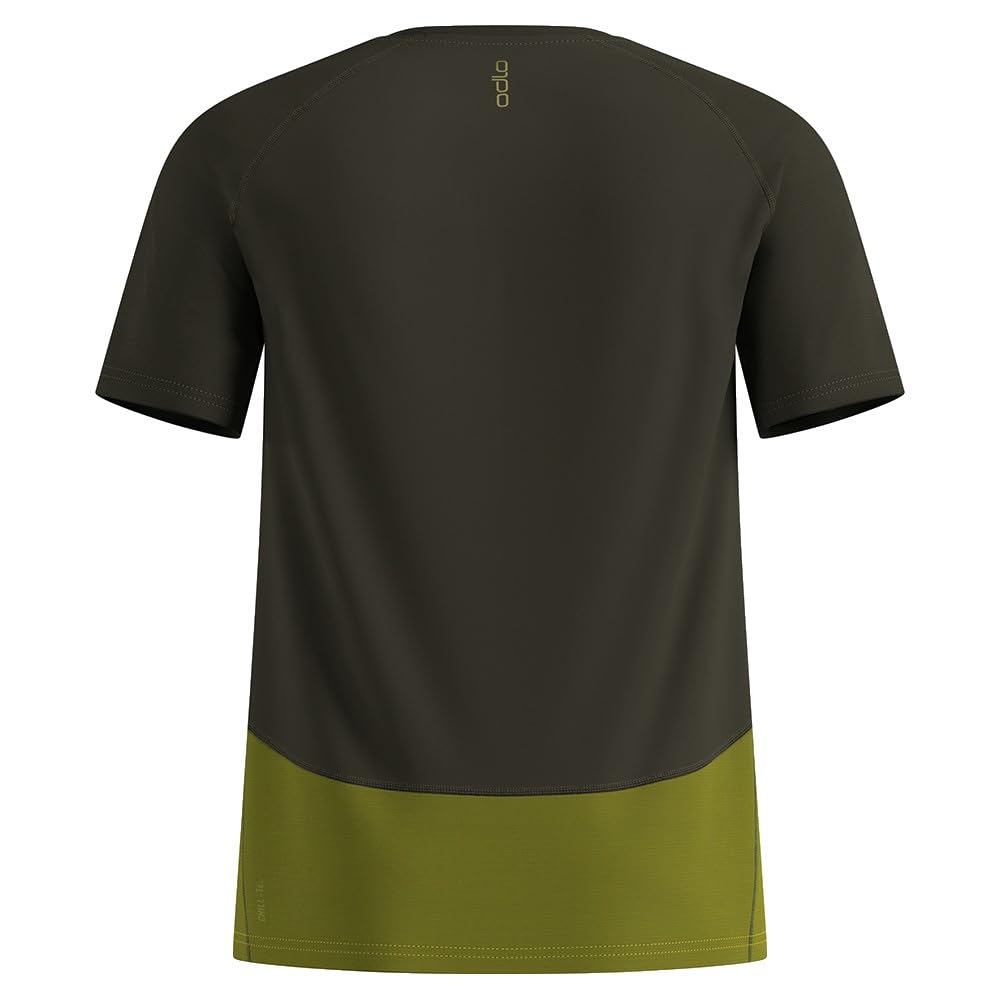 Odlo X-ALP Trail Camiseta de Running Hombres Verde - Guacamole - Deep Depths XL