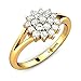 CANDERE - A KALYAN JEWELLERS COMPANY 22k (916) BIS Hallmark Yellow Gold and Cubic Zirconia Ring for Women