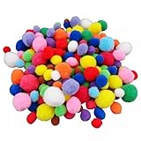 Photo Gallery a2bsales 50 craft poms multi coloured fluffy balls various sizes children arts & crafts - colour: assorted Photo Gallery a2bsales 50 craft poms multi coloured fluffy balls various sizes children arts & crafts - colour: assorted