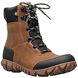Bogs Womens Arcata Urban Leather Tall Boot Snow, Carmel/Amber, 8