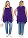 LARACE Womens Plus Size Tank Tops Summer Sleeveless Shirts Casual Loose Tunic Blouses(Deep Purple 2X)
