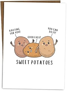BYANIKA A6 Good Luck Card Encouragement Card Best Of Luck New Job Interview Exams You Can Do It You Got This Pun Believe In You Motivational Card