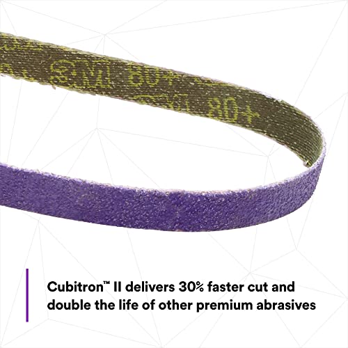 Image of 3M 33439 Cubitron II 3 /8 inch x 13 inch File Belt - 10 Belts /Box