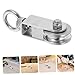 NULYLU Heavy Duty U-Shaped Stainless Steel Cable Pulley for Lifting High Load Capacity Pulley Block for Steel Wire Rope Efficient Installation for Home Gym and Industrial Use