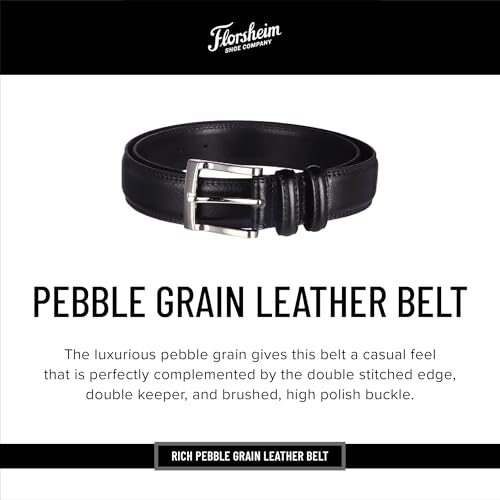 Florsheim 32mm Pebble Grain Leather Belt2