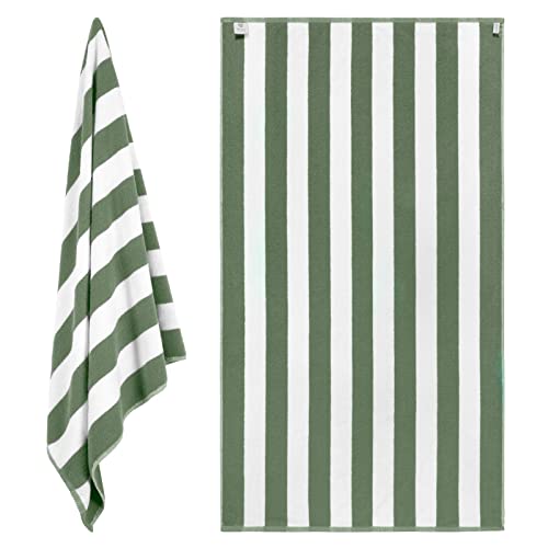 White Classic Beach Towels Oversized Cabana Stripe Cotton Bath Towel Large - Luxury Plush Thick Hotel Swim Pool Towels For Adults Super Absorbent Quick Dry thumb #1