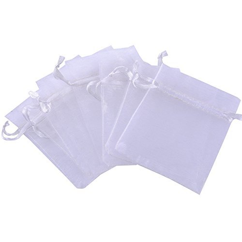 Rina's Garden Organza Favor Bags - 3"x4" - White Color - Pk of 120