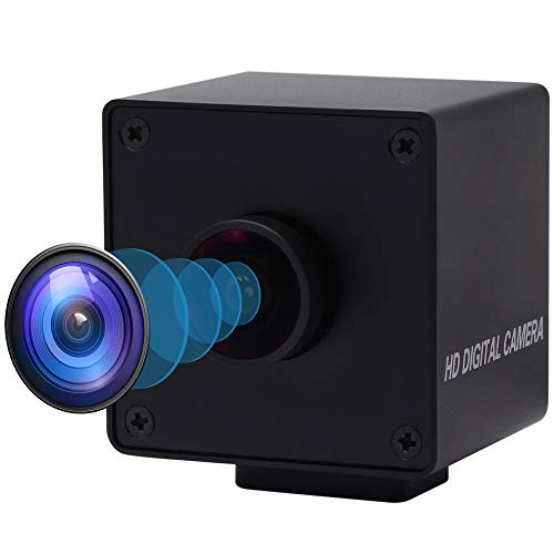 USB Camera 4K Ultra HD Sony IMX317 Sensor,170 Degree Fisheye No Distortion USB Web Camera Supports Most OS,2160P@30fps Industrial Vistion UVC Compliant Camera Plug and Play for Android Linux Windows