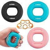 Finger Exerciser,Hand Grip Strengthener,Hand Exercisers,Grip Strength Trainer 4 pcs,Finger Stretcher