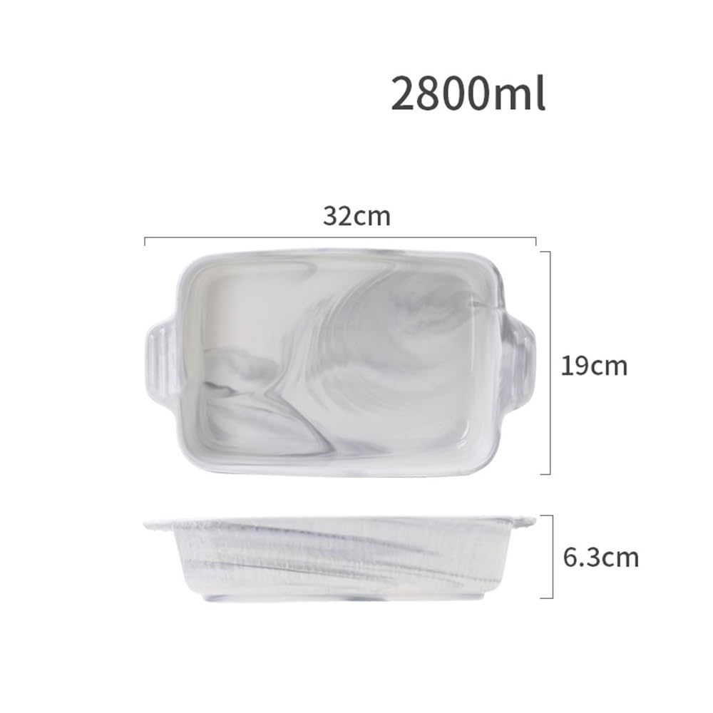 Plaque de cuisson for four à double oreille en céramique 1400ML/2800ML Pain(Grand)
