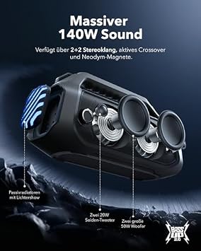 soundcore Boom 2 Plus Outdoor Speaker & Space One Pro Wireless Headphones (Bundle)