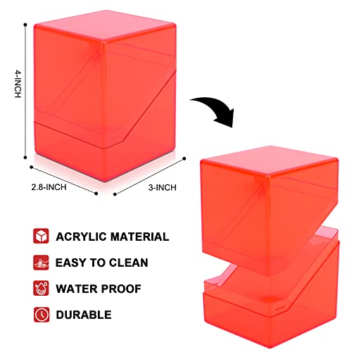 Conjunto de 12 caixas de baralho de cartas, caixa de baralho para 80 cartas colecionáveis para YuGiO