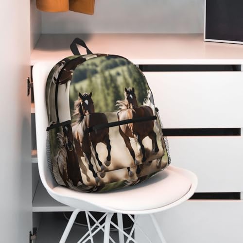 Sac à dos ordinateur portable chevaux de course robuste contre les chocs - 7
