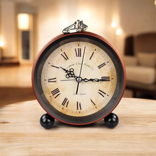 Image of Kadio Vintage Style Metal Alarm Clock