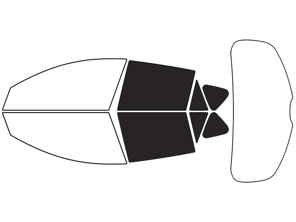 Rvinyl Window Tint Kit Compatible with Mazda Mazda3 2010-2013 (Hatchback) - Back Precut Kit - 20%