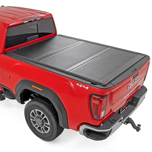 Rough Country Hard Tri-Fold Tonneau Cover for Chevy Silverado &