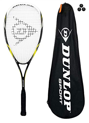  Raquette Dunlop Nanomax Ti Squash + 3 Squash B...